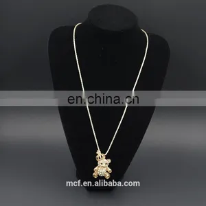 Wholesale Crystal Diamond Rhinestone Fashion Pendant Necklace MCB-0033 thumbnail-2