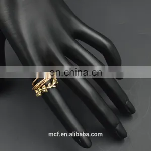 MCR-0021 In Stock Latest Fashion Design Gold Rings for Girl ,wedding Engagement Ring thumbnail-4