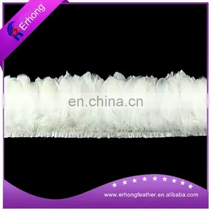 White Color Goose Feather Trim for Paty thumbnail-1