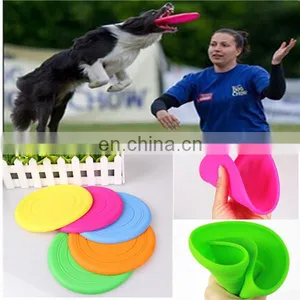 2014 Super Soft Colorful Rubber Frisbee Eco-friendly Material Training Dog Toy thumbnail-1