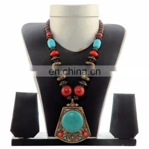 Indian Banjara Beded Necklace- Fashion Costume Jewellery Set thumbnail-4