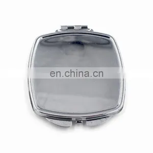 Blank Square Metal Folding Pocket Mirror/make-up Mirror thumbnail-1