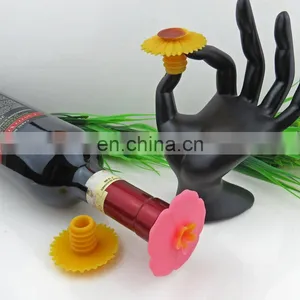 Top Quality Custom Oem Design Flower Shape Unique Style Eco-friendly Silicone Beer Bottle Cap thumbnail-6