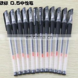 Gel Pens Black Ink 0.5mm Fine Point With Grip Roller Ball Pen 12 Pack thumbnail-1