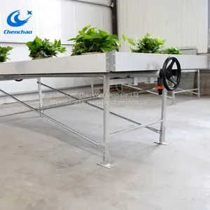 Greenhouse Rolling Bench Ebb and Flow Rolling Table for Plants thumbnail-1