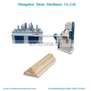 High Speed Automatic Brush Handle Making Machine Wood Rod Sanding Machine |wood Broom Handle Screw Making Machine Threaded thumbnail-3