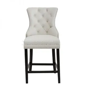 Velvet Dining Chairs in Solid Wood ,Side Chair Counters HL-6087-1 thumbnail-1