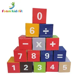 Funny Colorful Kids Soft Play Digital Building Blocks Educational Toys thumbnail-1