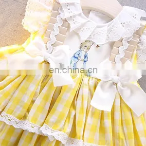 Baby Girl Summer Yellow Rabbit Princess Lolita Dress for Girls Easter Birthday Party thumbnail-3