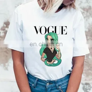 2020 Princess Vogue Tee Women Summer Graphic T-Shirts thumbnail-4