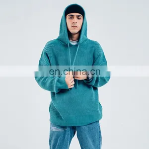 Explosion Amazon Hot Sale With Hood for Men Knitted Sweater thumbnail-3