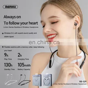 Remax 2020 Memory Neckband Wireless Bluetooth Smart Earphone Wireless Brand Earphones thumbnail-6