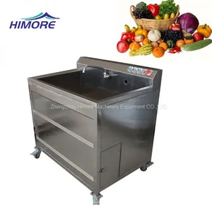 Automatic Vegetable Fruit Disinfection Washing Machine Bubbles Cleaning Machine thumbnail-1