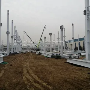 Seismic Earthquake Prefabricated Light Steel Structure Muti Slope Workshop thumbnail-4