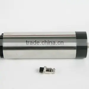 High Speed Water Cooled 0.8kw Spindle Motor for Wood Carving Machinery thumbnail-1