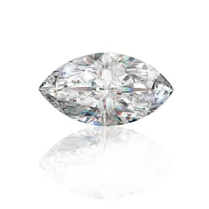 Moissanite Marquise Shape D Color Pear Shape Cut Lab Grown Loose Moissanites Stone Test Positive thumbnail-1