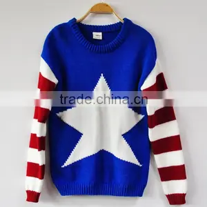 Korean Style Fashion Girls Sweater Ladies Long Sleeve Striped Pullover thumbnail-1