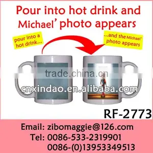 Wholesale 11oz Can Shape Ceramic Smile Face Designed Color Changing Mug & Magic Cup thumbnail-3
