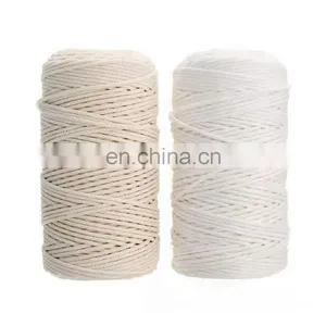 Promotional Top Quality Cord Cotton Knitting Reach Wire Macrame Polyester / Cotton,polyester / Cotton Waxed 3mm 100m/roll Spun thumbnail-3