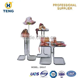 Supermarket Multi-tiers White Metal Display Stand thumbnail-4
