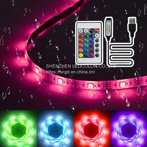 Christmas Decoration Background 2M APP Control 5050 RGB Lights 2M Backlight 5V USB TV LED Strip for TV Backlit thumbnail-3