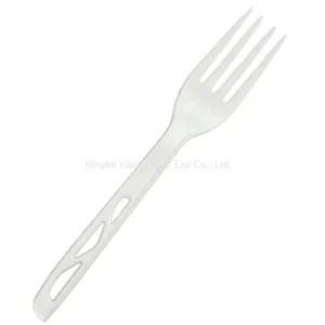 CPLA Plastic 100% Biodegradable Cutlery Compostable Bio-Based Degradable Knife Spoon Fork Cutlery(1000/Case) thumbnail-1