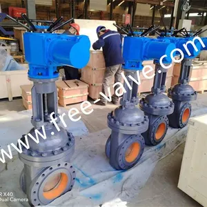 Electric Operated High Pressure Ceramic Lined Knife Gate Valve thumbnail-3
