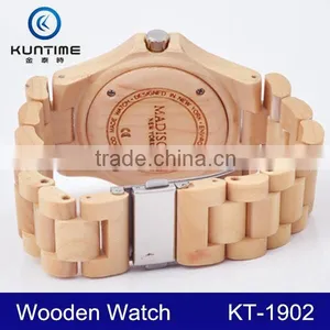 2015 High Quality Luxury Vogue Digital Wooden Watch thumbnail-1