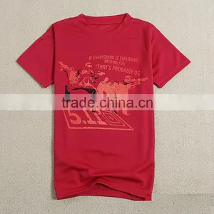 Custom Promotion Sublimated Printing T-shirts, Round Neck Color T-shirt thumbnail-1