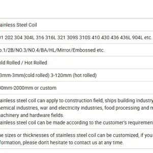 Customization Supply Price Plate, Hot Rolled and Cold Rolled Stainless Steel Coil 304 321 309S 310 310S 316L 321 ASTM A240 Stainless Steel Sheet thumbnail-5