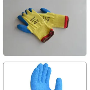 Yingkeer Enkerr Level 3 Cut-resistant Gloves, Gloves With Blue Latex Wrinkled Dipping on Thumb, Cut-resistant Gloves thumbnail-2