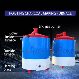 Coconut Shell Charcoal Stove Charcoal Carbonization Furnace EPC thumbnail-3