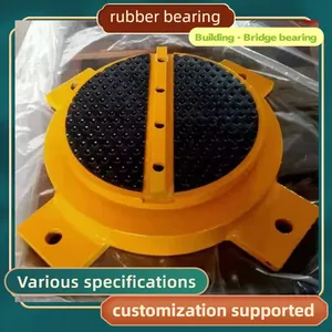 Bridge Engineering Plate-type Rubber Bearing GJZ Rectangular Bridge Bearing Circular Building Venue Seismic Isolation Basin-type Bearing thumbnail-1