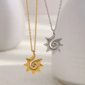 316L Stainless Steel Necklace Waterproof Anti-Tarnish 18K PVD Plated Custom Pendant Manufacturer thumbnail-3