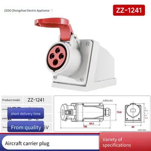 Industrial Plug Connectors, Waterproof and Explosion-proof Aviation Plugs, 3-pin, 4-pin, 5-hole, 16a/32a Mating Sockets thumbnail-3