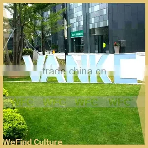 Large Lacquered Decorative Metal Brand Word Signs thumbnail-1
