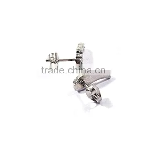 New Design High Quality Angel Wing Earrings Stainless Steel Mens Stud Earrings thumbnail-3