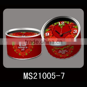 Newest Creative Quartz Table Can Clock,Tin Clock thumbnail-1