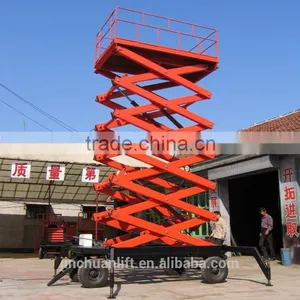 1.35~16m, 0.3 Ton Hydraulic Motorcycle Mobile Small Mini Scissor Lift Table With Roller on Sale SJY0.3-16 thumbnail-2