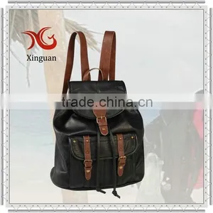 Leather School Bag for Teens thumbnail-1