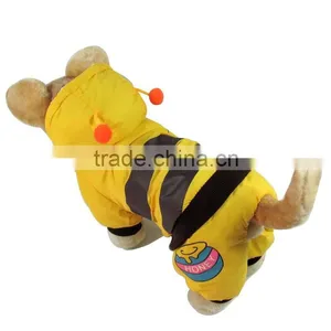 Wholesale 3D Bee Shape Cotton-padded Clothes for Dog Autumn Winter Windcoat Pet Clothes thumbnail-1