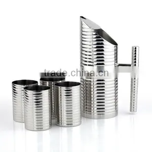 STAINLESS STEEL RIBBED LEMON SET thumbnail-1