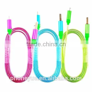 Newest Design Led Light Multi Usb Cable for Iphone in Retail Packaging thumbnail-1