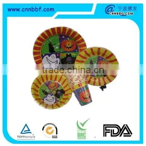 Halloween Theme Printing Paper Tableware Set thumbnail-1