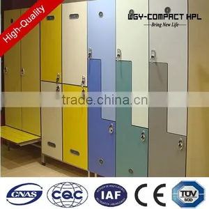 Top Quality Colorful Z-shaped Acratch Resistance Phenolic Hpl Club Locker thumbnail-2