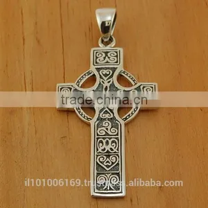Celtic Knot Silver Cross Pendant, Pn105 thumbnail-4