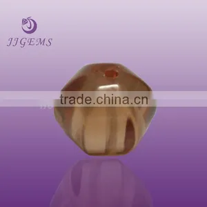 Synthetic CZ Gemstone Bead/Lab Created Coffee CZ Gemstone Bead/ Round CZ Gemstone Bead thumbnail-1