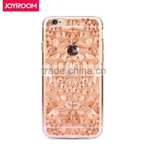Original Joyroom Luxury Flowers Shiny Diamond Crystal Case for IPhone 6 Soft Gel TPU Rubber Back Cover for IPhobne 6s MT-5800 thumbnail-1