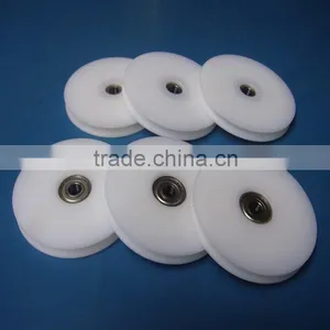 OEM Custom Drawing Sheave Pulleys Injection Molding Type UHMWPE Plastic Pulley Wheels thumbnail-1
