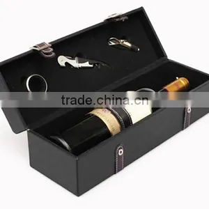 Top Grade Unique Design Wine Bottle Holder Leather thumbnail-2